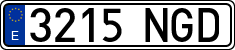 License plates of Spain, Ordinary (2000)