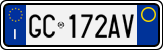 License plate of Italy, Cars (1994 year series)