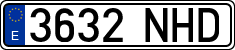 License plates of Spain, Ordinary (2000)