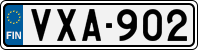 License plate of Finland, Cars