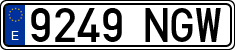 License plates of Spain, Ordinary (2000)
