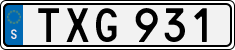 License plate of Sweden, Regular plates
