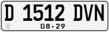 License plate of Indonesia, Regular plates