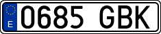 License plates of Spain, Ordinary (2000)