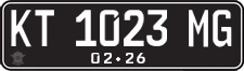 License plate of Indonesia, Regular plates