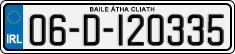 License plate of Ireland, Regular plates