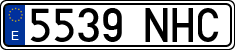 License plates of Spain, Ordinary (2000)