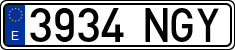 License plates of Spain, Ordinary (2000)