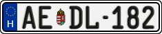 license plates of Hungary, Regular plates (2022)