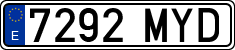 License plates of Spain, Ordinary (2000)