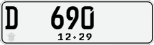 License plate of Indonesia, Regular plates