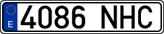 License plates of Spain, Ordinary (2000)