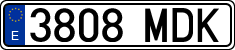 License plates of Spain, Ordinary (2000)