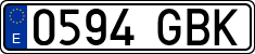 License plates of Spain, Ordinary (2000)