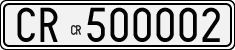 License plate of Italy, Cars (1927 year series)