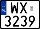 License plates of Poland, Special vehicles and motorcycles