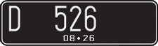 License plate of Indonesia, Regular plates
