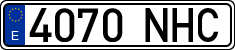License plates of Spain, Ordinary (2000)