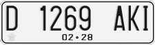 License plate of Indonesia, Regular plates