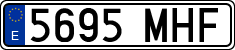 License plates of Spain, Ordinary (2000)