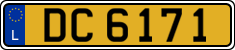 License plate of Luxembourg, 2003 year system