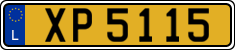 License plate of Luxembourg, 2003 year system