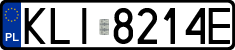 License plates of Poland, Regular car plates