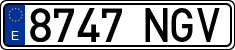License plates of Spain, Ordinary (2000)