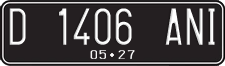 License plate of Indonesia, Regular plates