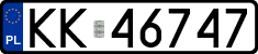 License plates of Poland, Regular car plates