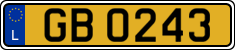 License plate of Luxembourg, 2003 year system