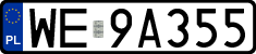 License plates of Poland, Regular car plates
