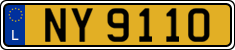 License plate of Luxembourg, 2003 year system