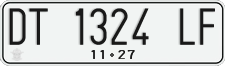 License plate of Indonesia, Regular plates