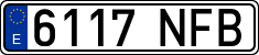 License plates of Spain, Ordinary (2000)