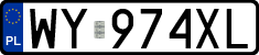 License plates of Poland, Regular car plates