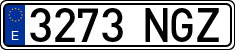 License plates of Spain, Ordinary (2000)