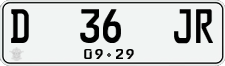 License plate of Indonesia, Regular plates