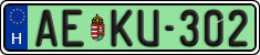 license plates of Hungary, Regular plates (2022)