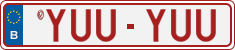 License plate of Belgium, Vanity Plates (2014)