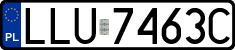 License plates of Poland, Regular car plates