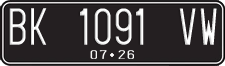 License plate of Indonesia, Regular plates