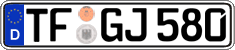 German license plate, Regular plates