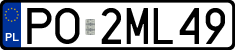 License plates of Poland, Regular car plates