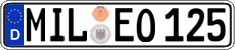 German license plate, Regular plates