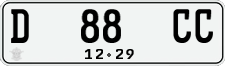 License plate of Indonesia, Regular plates