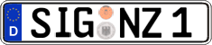 German license plate, Regular plates