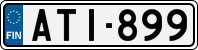 License plate of Finland, Cars