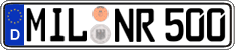 German license plate, Regular plates