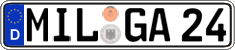 German license plate, Regular plates